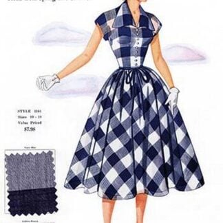 Tissue Sheer Gingham Plaid in Muted Shades by Fashion Frocks