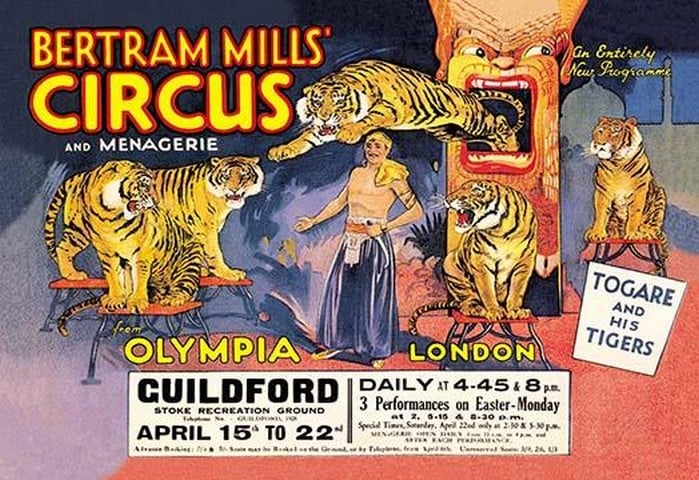 Togare and his Tigers: Bertram Mills' Circus and Menagerie