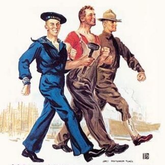 Together We Win WWI Propaganda Poster by James Montgomery Flagg