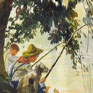 Tom Sawyer Fishing by Howard Pyle