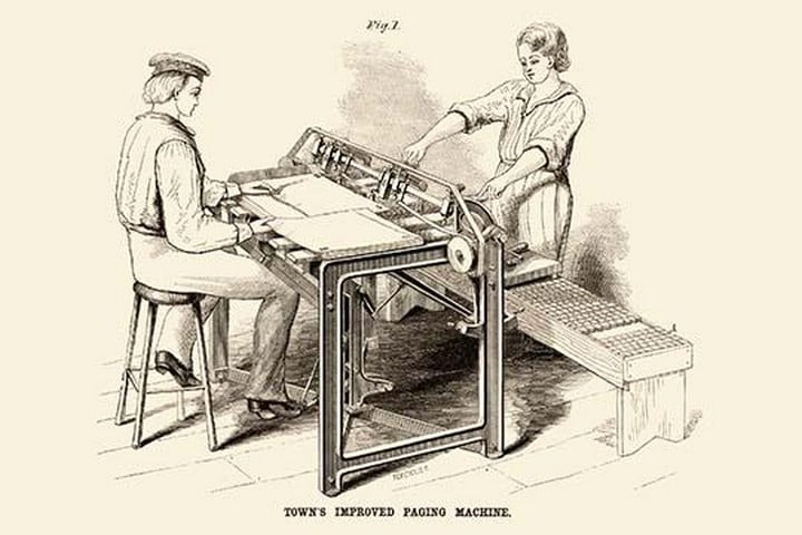 Town's Improved Paging Machine by Teneyck