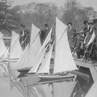 Toy Yachts are the pride of Central Park Enthusiasts as they race them in a Park Pond
