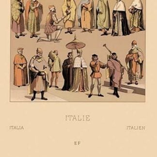 Traditional Dress of Italy by Auguste Racinet