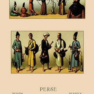 Traditional Dress of Persia by Auguste Racinet