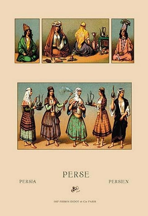 Traditional Dress of Persia by Auguste Racinet