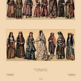 Traditional Turkish Women by Auguste Racinet