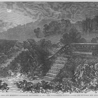 Train Wreck on the Ohio & Mississippi Railroad by Frank Leslie