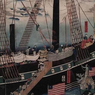 Transpiration of Gods at the Japanese Port of Yokohama by Utagawa Sadahide