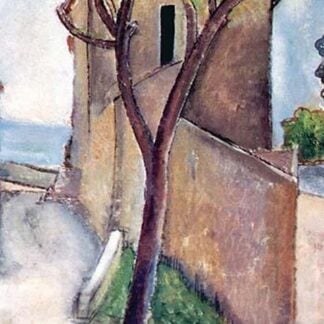 Tree and House by Amadeo Modigliani