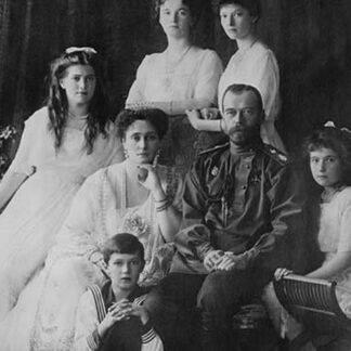 Tsar Nicholas and Alexandra Pose with third Children Before the Revolution