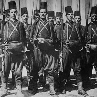 Turkish Infantry with Fez's & Rifles in Formation