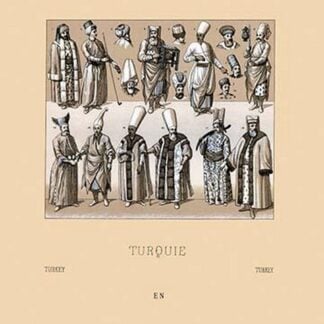 Turkish Noblemen by Auguste Racinet