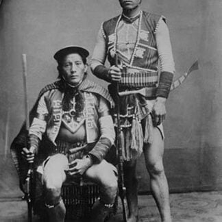 Two Formosan Tribal Chiefs in Native Garb pose