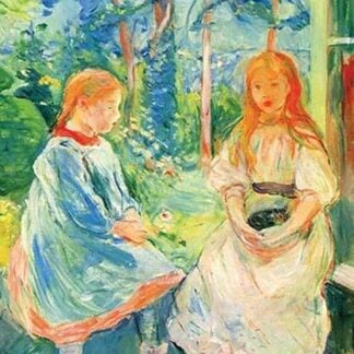 Two Girls by the window by Berthe Morisot
