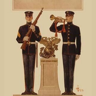 Two Marines by J.C. Leyendecker