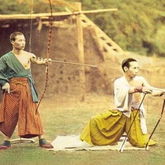 Two Men Practicing Archery