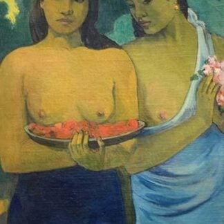 Two Tahitian Women by Paul Gauguin