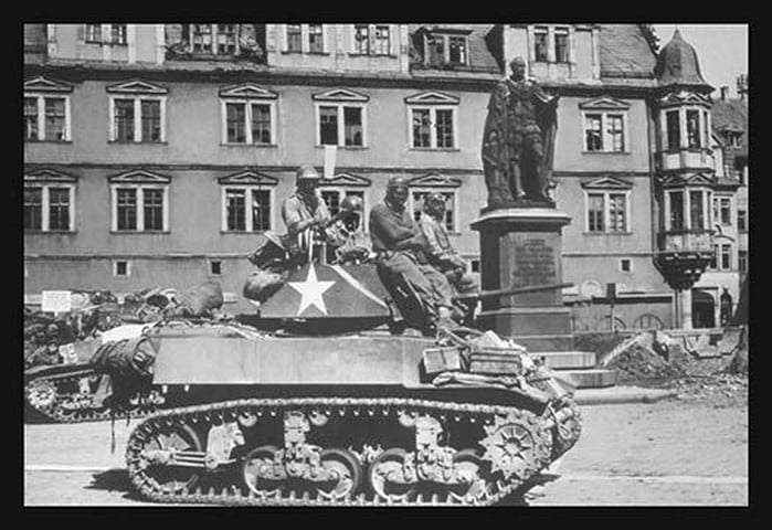 U.S. Light Tanks Stand By and Wait For Call