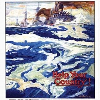 U.S. Navy - Help your country! Enlist in the Navy by Henry Reuterdahl