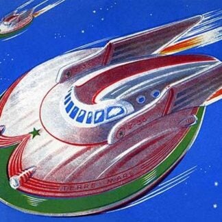 UFO Vintage Toy Illustration