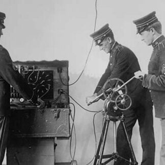 US Signal Corps Works with Wireless in the Field