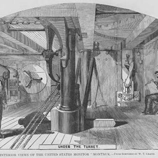 Under the Turret of the Monitor 'Montauk' by Frank Leslie