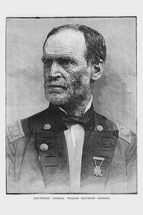Union General William Tecumseh Sherman by Frank Leslie