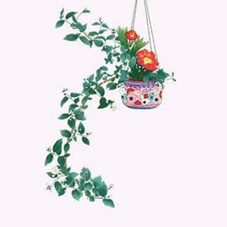 Uno-Hana and Shakuyaku (Scabra & Herbaceous Peony) in a suspended porcelain bowl by Josiah Conder