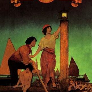 Venetian Lamplighters (Edison Mazda) by Maxfield Parrish