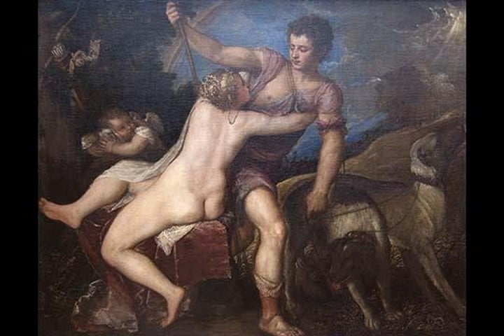 Venus & Adonis by Titian (Tiziano)