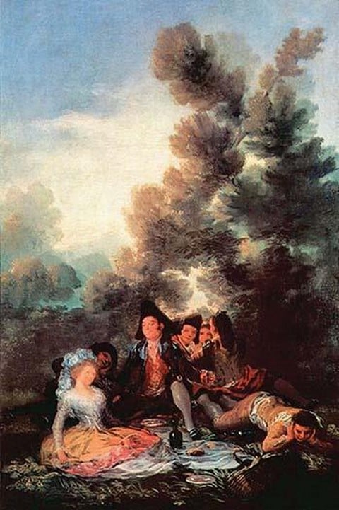Vesper Outdoors by Francisco de Goya