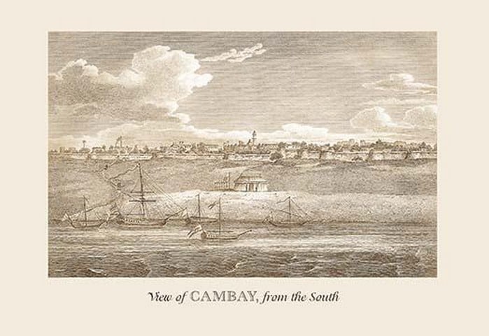 View of Cambay by Baron de Montalemert