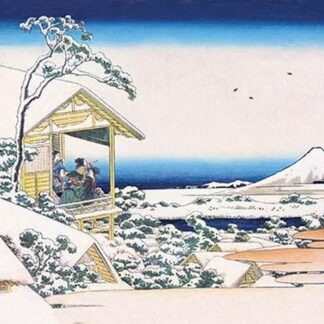 View of Mount Fuji in Winter by Katsushika Hokusai