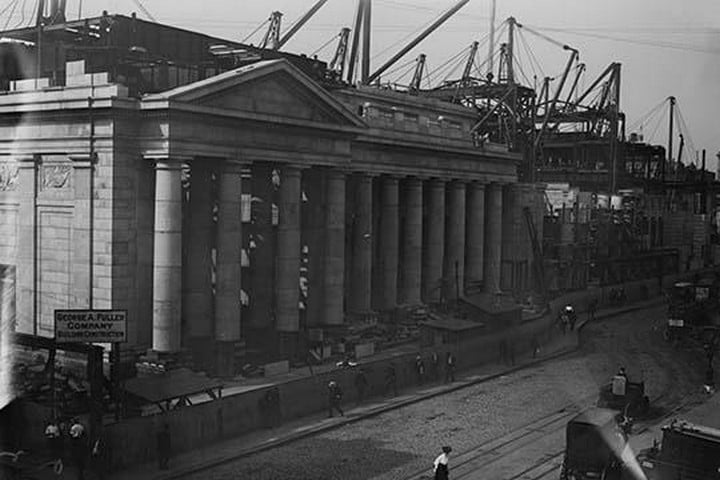 View of Pennsylvania Railroad Station as Seen from Gimbels