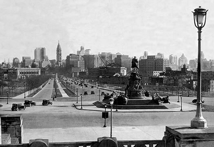 View of Philadelphia From Art Museum Steps by Free Library of Philadelphia