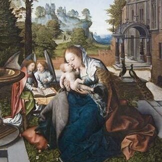 Virgin & Child with Angels by Bernaert Van Oerly
