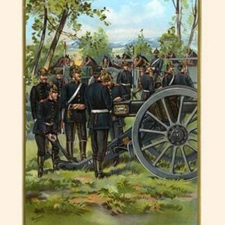 Von Clausewitz - Upper Silesian Cannon Drill of the 21st Field Artillery by G. Arnold
