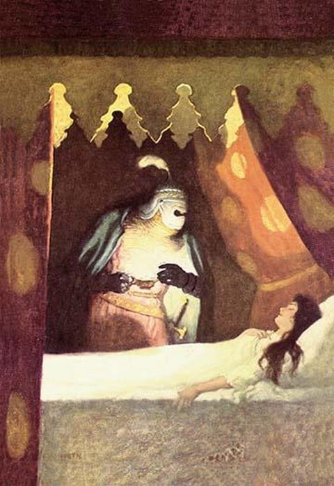 Wallace Rescues Helen by N.C. Wyeth