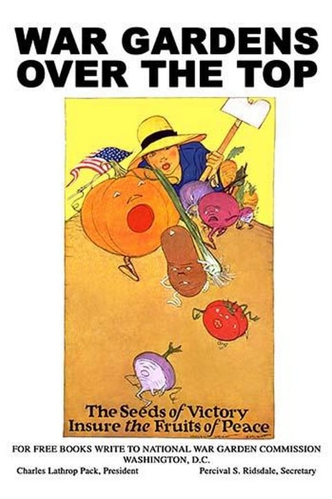 War Gardens Over The Top - Seeds of Victory Insure the Fruits of Peace by Maginel Wright Enright Barney