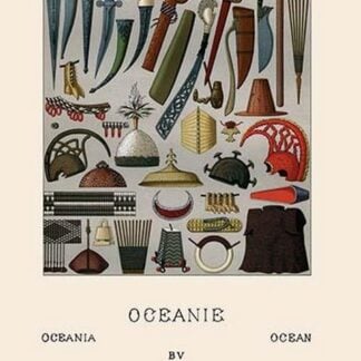 War Gear of Oceania by Auguste Racinet
