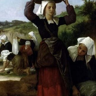 Washerwomen of Fouesnant by William Bouguereau