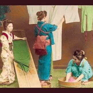 Washing Kimonos by Imperial Art School of Japan