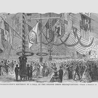 Washington's Birthday Ball at 2nd Corps Headquarters by Frank Leslie