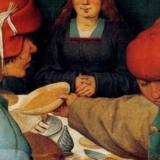 Wedding Banquet - Detail by Pieter the Elder Brueghel #3