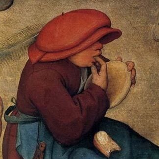 Wedding Banquet - Detail by Pieter the Elder Brueghel