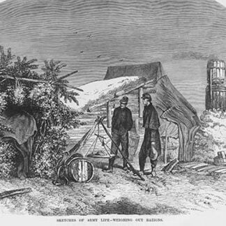 Weighing Rations by Frank Leslie