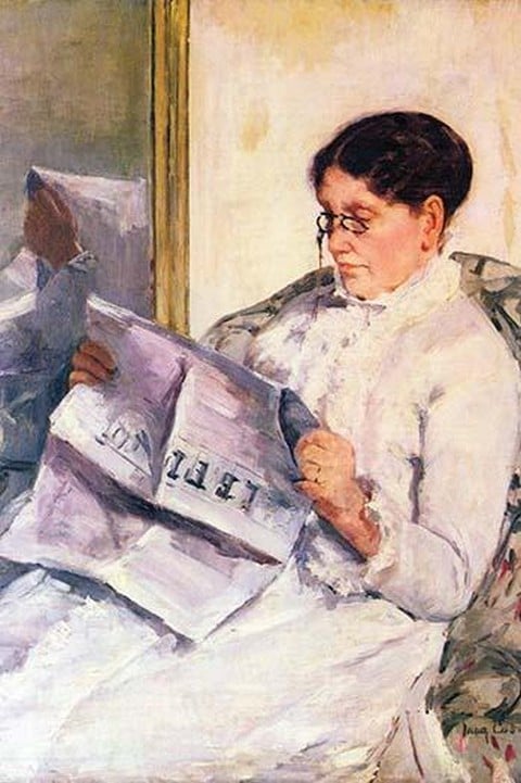 When Reading of Figaro by Mary Cassatt