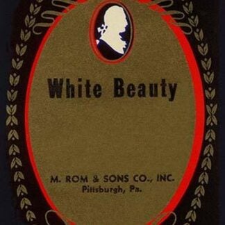White Beauty Broom Label