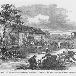 Wilson's Cavalry Foraging at the Selden Estate by Frank Leslie