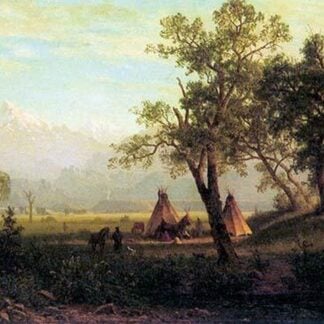 Wind River Mountains in Nebraska by Albert Bierstadt